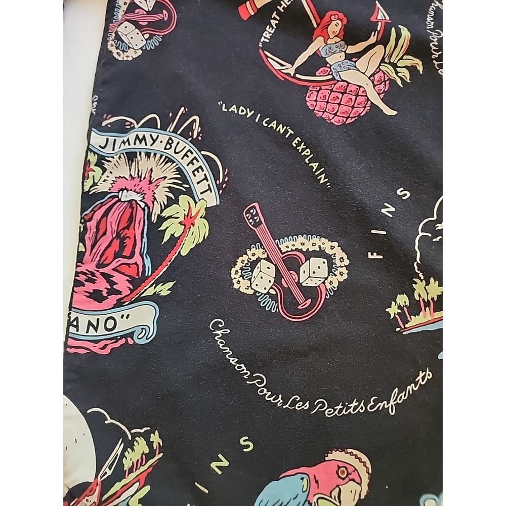 Vintage Koko Island Hawaiian Shirt Mens XL Jimmy Buffett Volcano AOP USA Made - Picture 8 of 15
